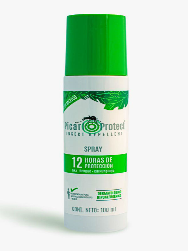 Repelente de Insectos con Picaridina, spray 100 ml, hasta 12 hrs de proteccion