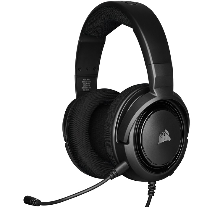 Diadema Corsair HS35 Stereo Gaming Headset 3.5mm Carbon CA-9011195-NA