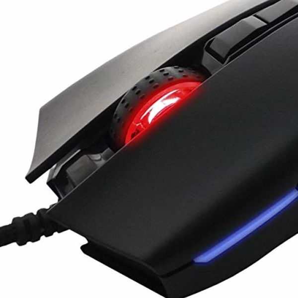 Mouse optico gaming Yeyian claymore 2000, alambrico, usb, 12000 dpi, negro/luz rgb (ymt-m2000)