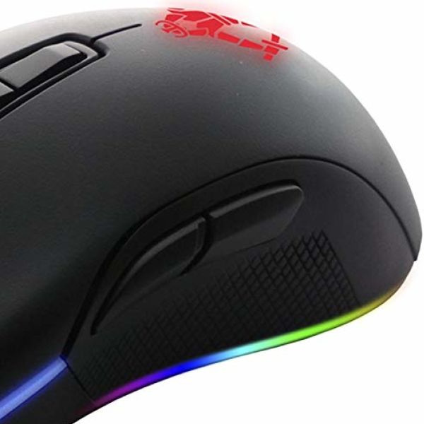 Mouse optico gaming Yeyian claymore 2000, alambrico, usb, 12000 dpi, negro/luz rgb (ymt-m2000)