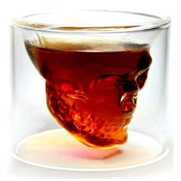 Shot De Cristal Craneo de Calavera Bebidas 75ml 2.5 Oz 