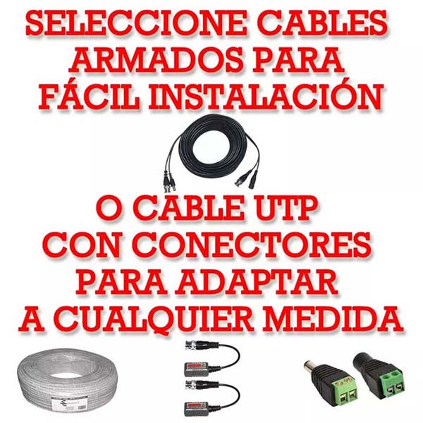 Kit Cctv Video Vigilancia 4 Cámaras Ahd Alta Definición 1080p Dvr Seguridad Circuito Cerrado