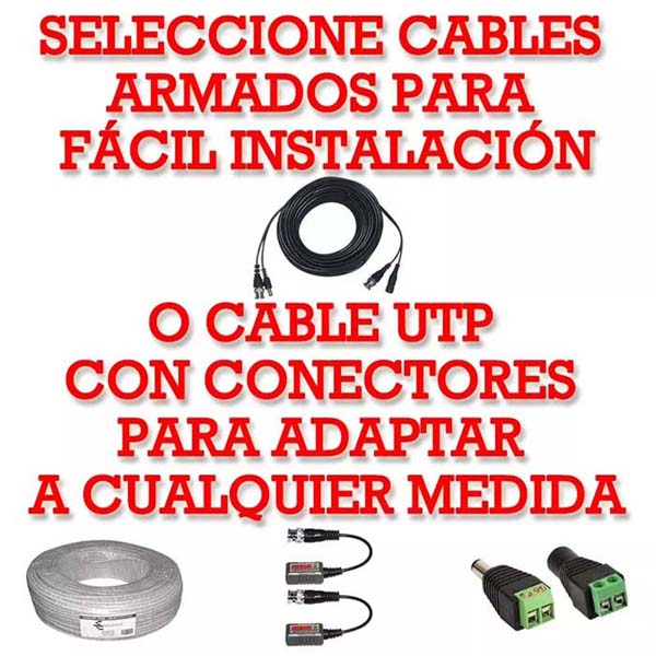Kit CCTV Circuito Cerrado Vigilancia 8 Camaras Ahd 1080p 2mp