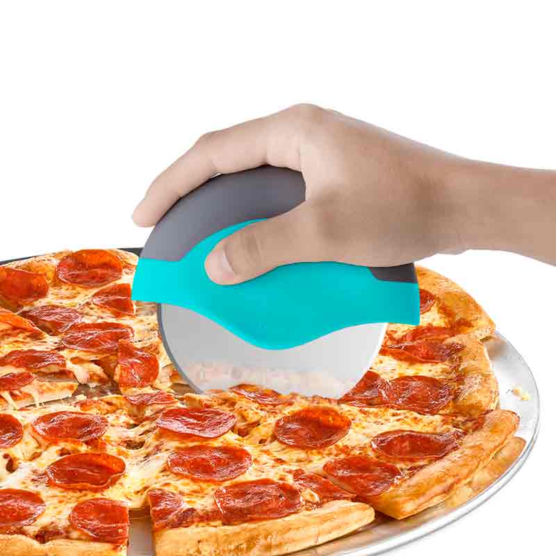 Redlemon Cortador de Pizza Ergonómico con Cubierta de Protección, Fabricado en Acero Inoxidable, Desarmable y Fácil de Lavar, Afilado