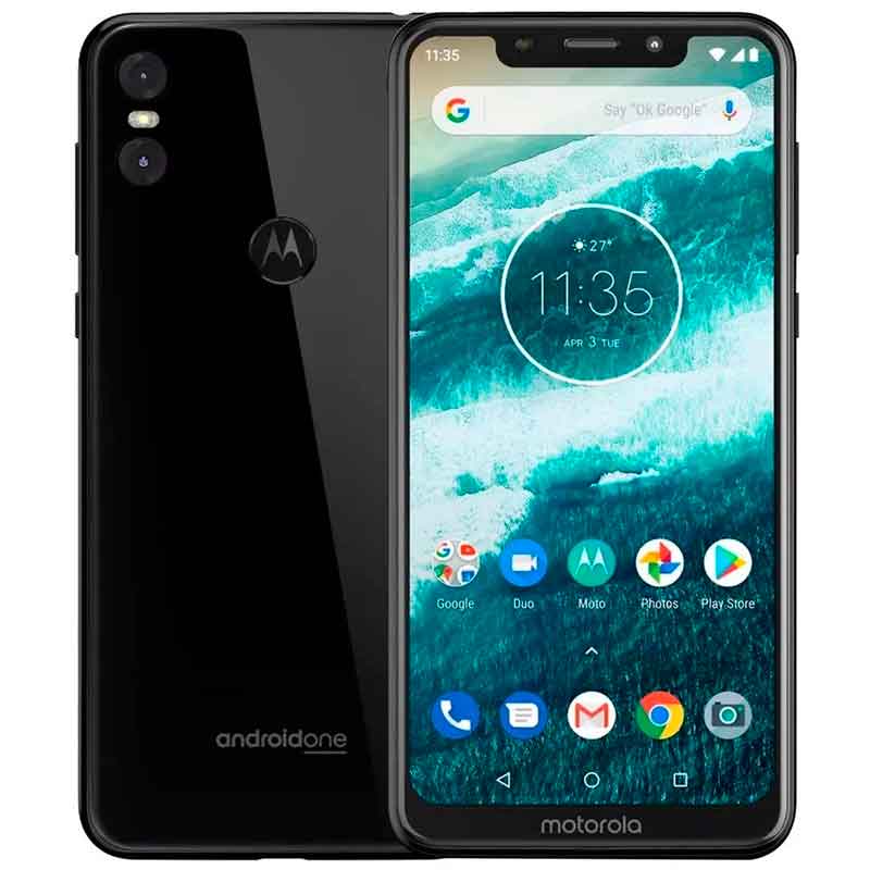 Celular MOTOROLA Moto One 4GB Ram 64G Octa Core Android 9 Negro 