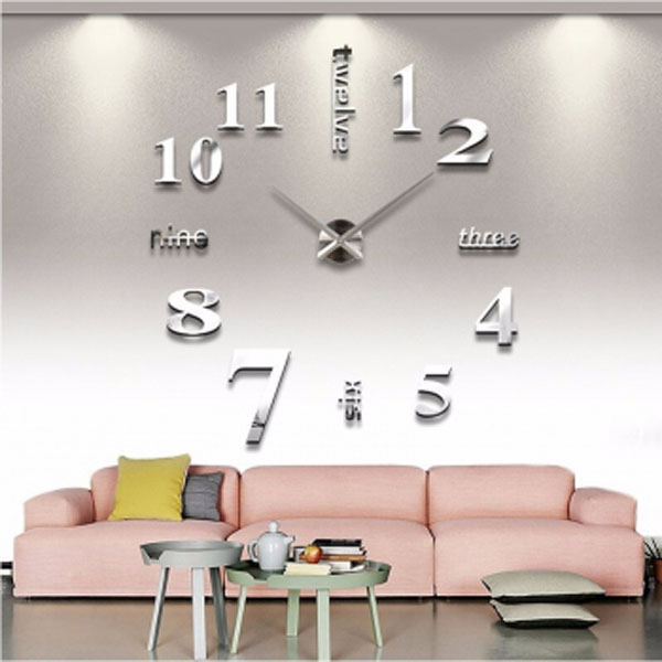 Reloj Gigante De Pared 3d Moda Grande De Cuarzo Y Acrilico
