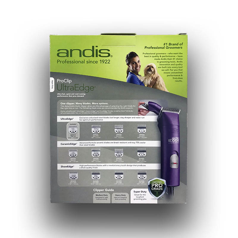 Maquina Andis Rasuradora Para Perros Morada 2 Velocidades Estetica Canina Profesional Cortadora