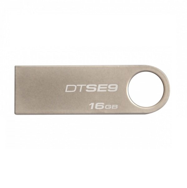 Memoria USB Kingston DataTraveler SE9, 16GB, USB 2.0, Plata 
