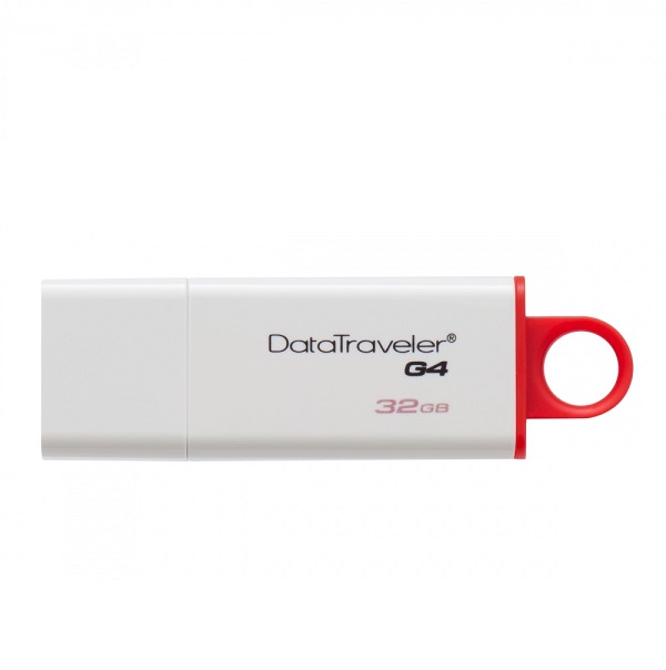 Memoria USB Kingston DataTraveler I G4, 32GB, USB 3.0, Rojo/Blanco