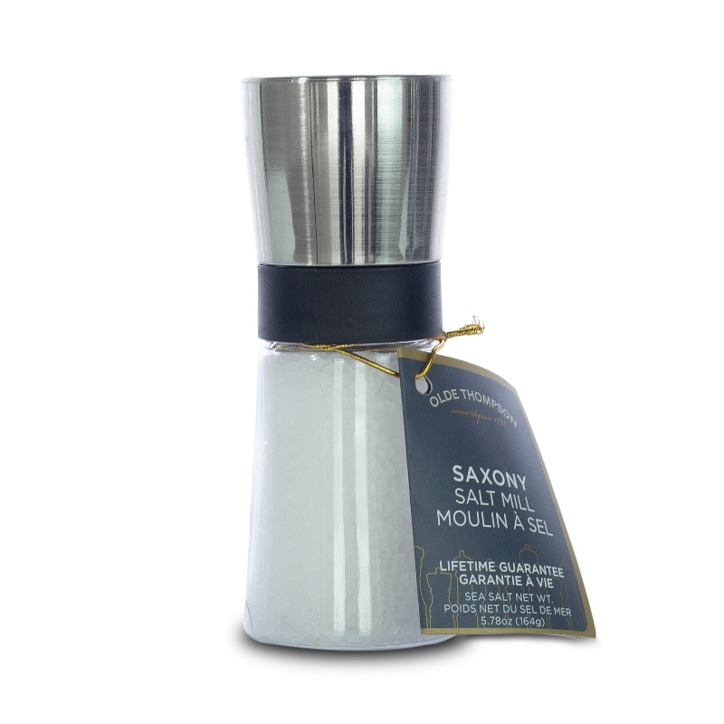Molino de Sal Saxony Tapa en acero inoxidable Marca Olde Thompson Modelo 3888-00