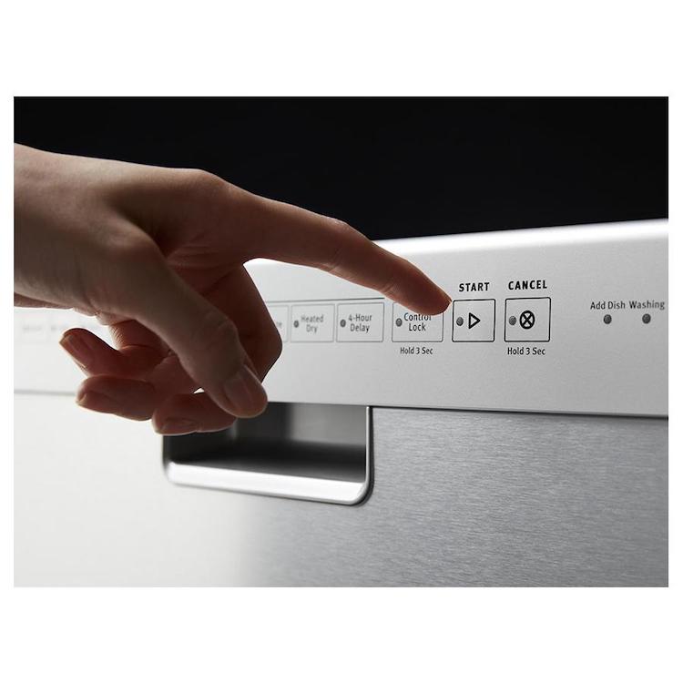 LAVAVAJILLAS EMPOTRABLE MAYTAG MDB4949SKZ DE 61 CM (24 PULGADAS) Y 14 SERVICIOS EN ACERO INOXIDABLE.