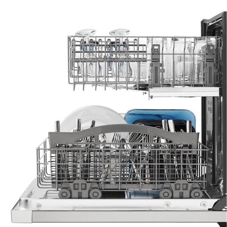 LAVAVAJILLAS EMPOTRABLE MAYTAG MDB4949SKZ DE 61 CM (24 PULGADAS) Y 14 SERVICIOS EN ACERO INOXIDABLE.