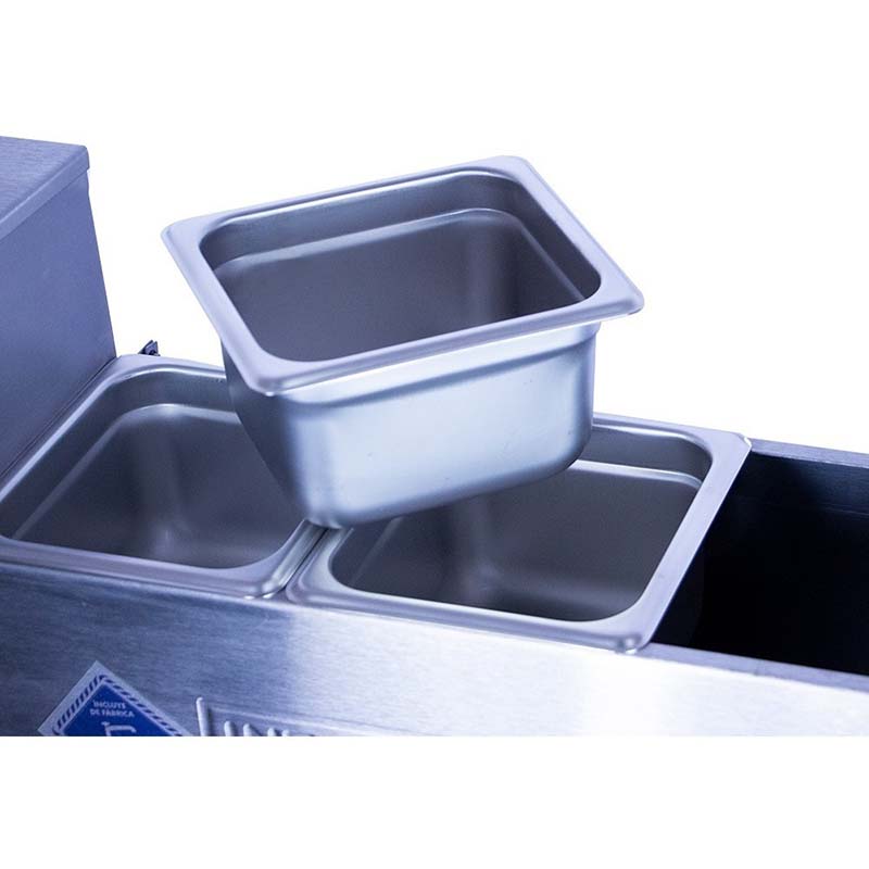 Dispensador Catsup Mostaza Acero Inox International Snacks