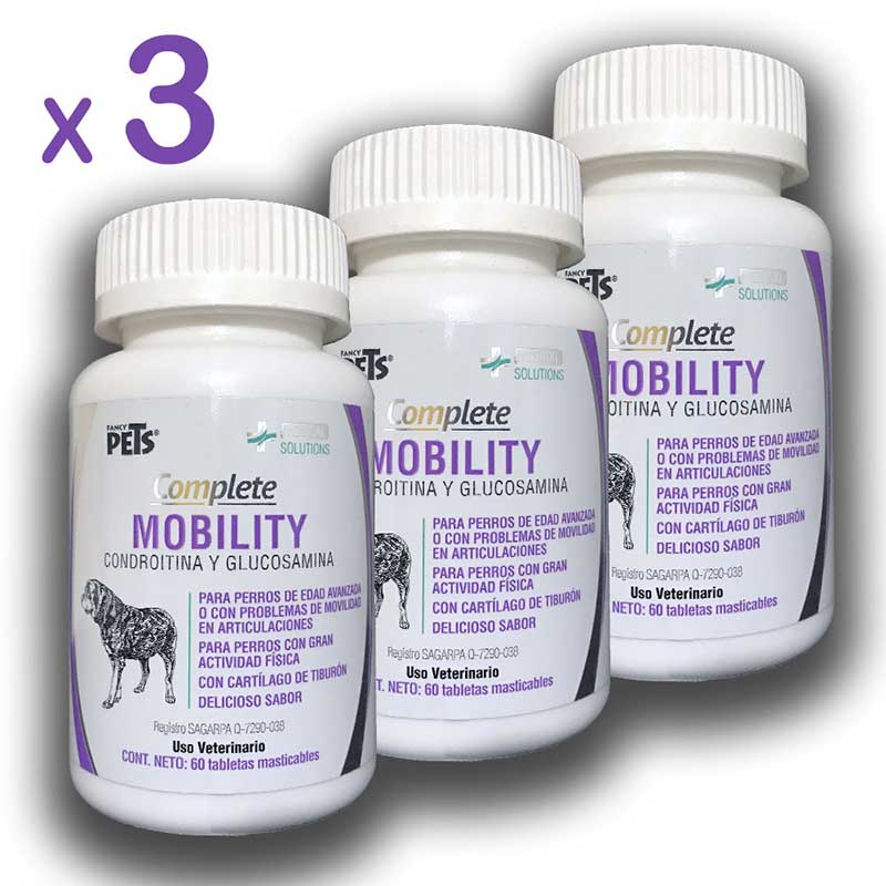 Glucosamina Para Perro 3 Frascos Glucosamina Y Condroitina 60 Tabletas Masticables