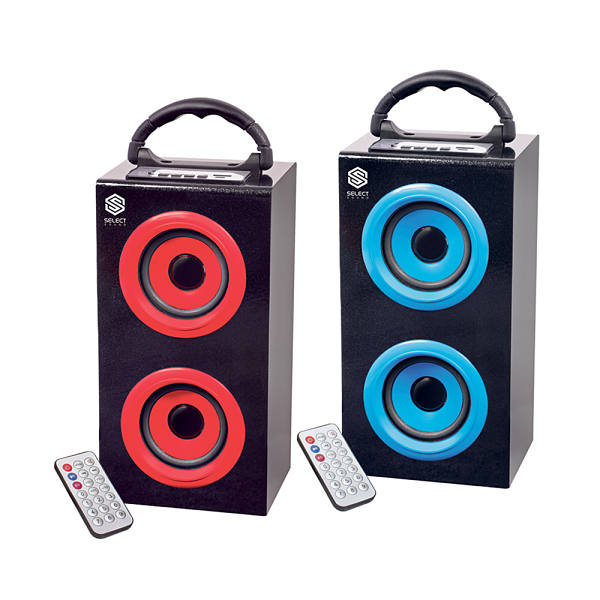 Bocina Bluetooth portátil Select Sound con pantalla, entradas USB y micro SD  modelo  BT2600D