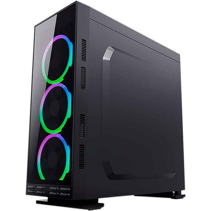 Gabinete Gaming JAGUAR WARRIOR BLADE A3 ATX RGB USB 3.0 CGBLADEA3RGBJGW