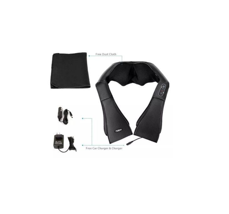 Masajeador De Cuello Y Hombros Negro Marca NAIPO