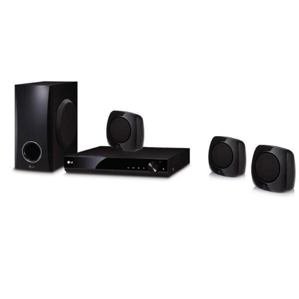 Home theater DVD LG 5.1 canales Full HD, entrada USB modelo DH4130S