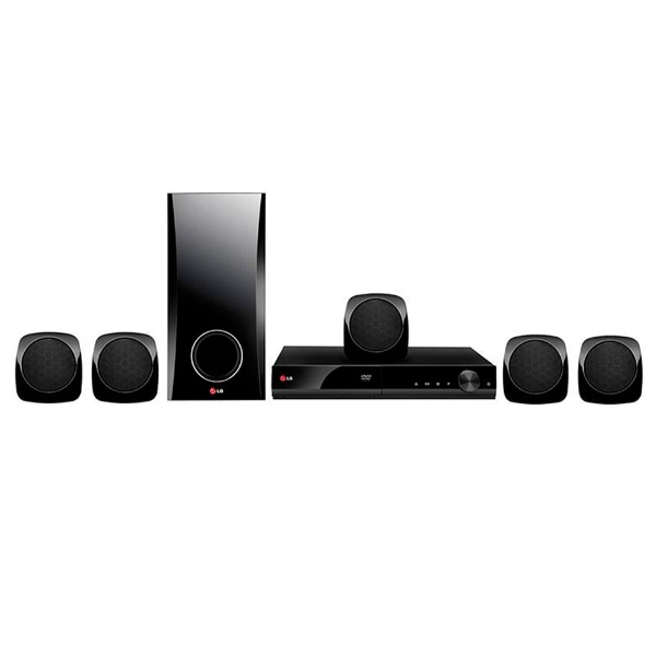 Home theater DVD LG 5.1 canales Full HD, entrada USB modelo DH4130S