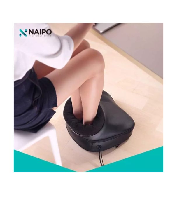 Masajeador De Pies Negro Modelo Shiatsu Tapping Marca NAIPO 