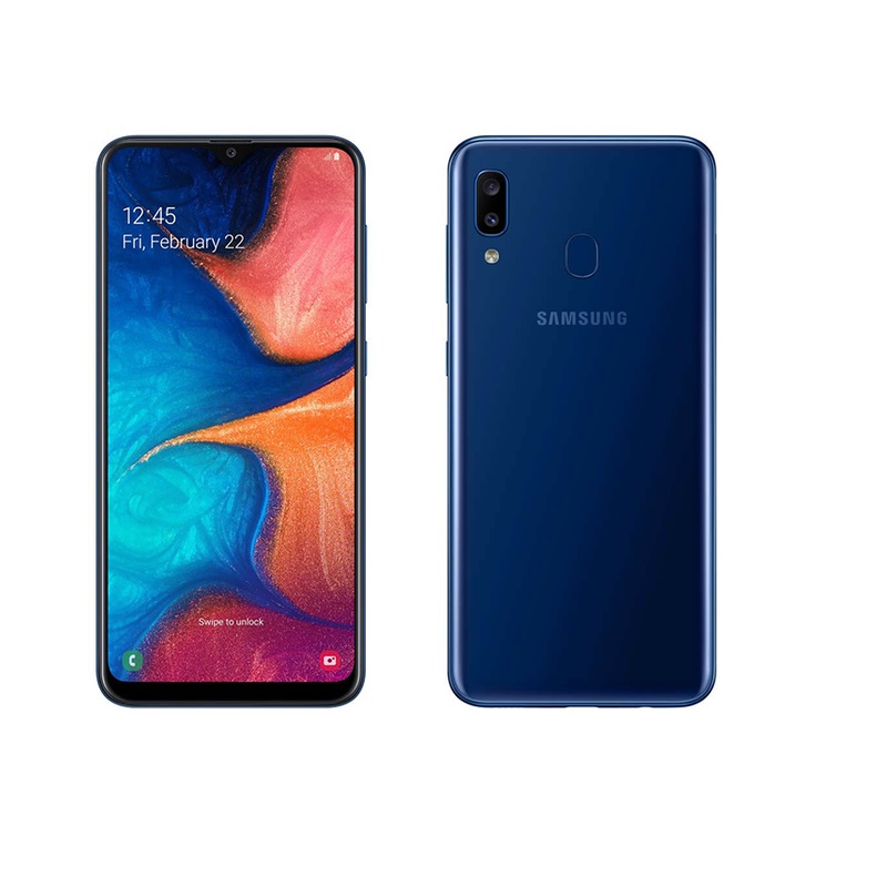 Celular Samsung Galaxy A20 32GB 3GB RAM 13 MP + 5 MP Desbloqueado Nuevo AZUL