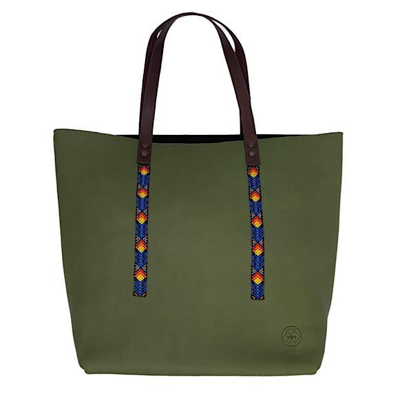 Bolsa Everest Verde Con Artesanía 