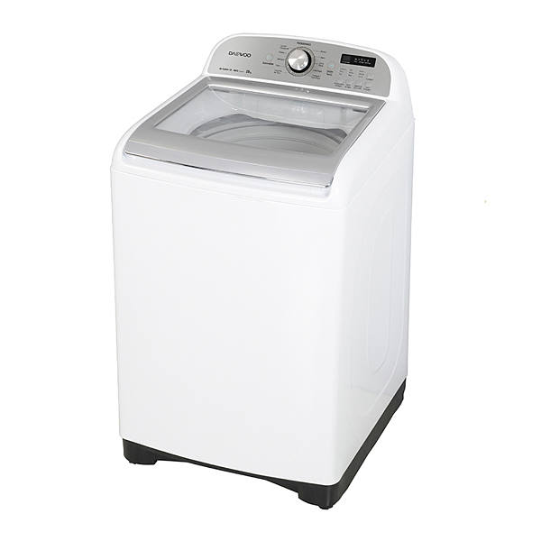 Lavadora automática Daewoo de 19 Kg con bajo consumo de agua y energía color blanco modelo DWF-DG1B386CSW1