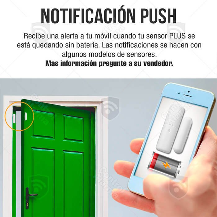 Wifi Kit 4 Alarma Touch Blanca Triple Tecnologia GSM Cel Inalambrica Seguridad Casa Vecinal Negocio