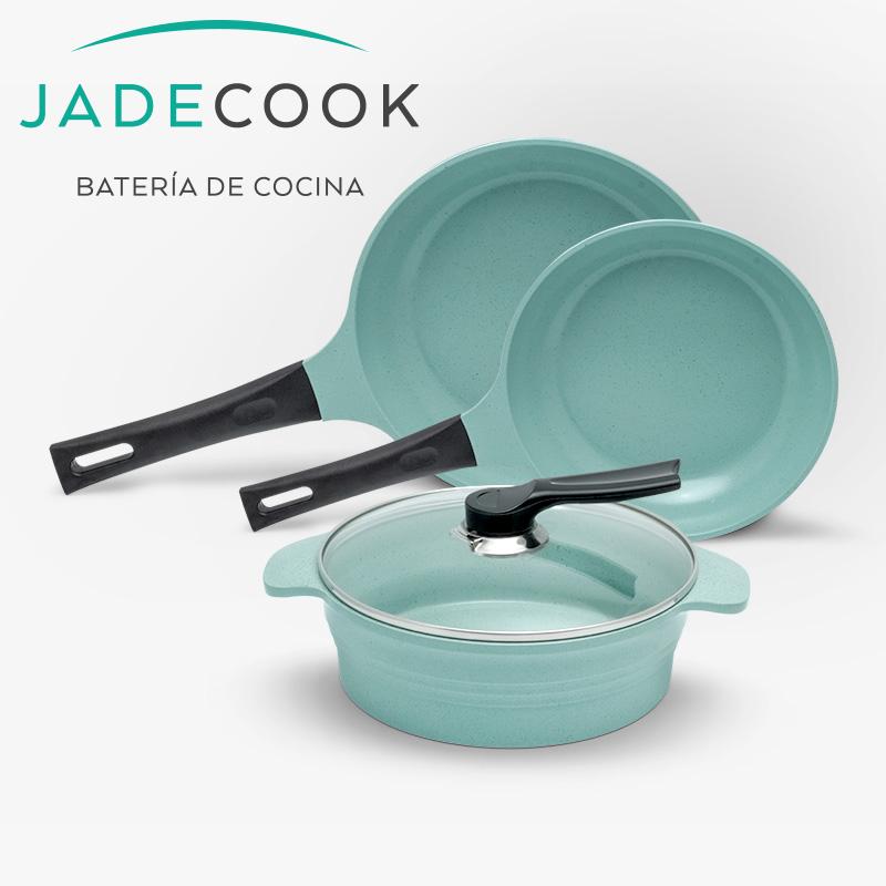 Neware EUROCOOK Jadecoated Ceramic NonStick 4Piece Set,