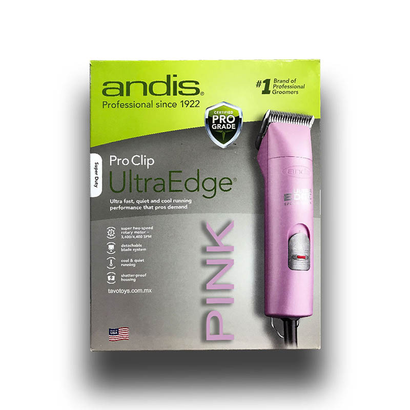 Maquina Andis Rasuradora Para Perros Rosa 2 Velocidades Estetica Canina Profesional Cortadora