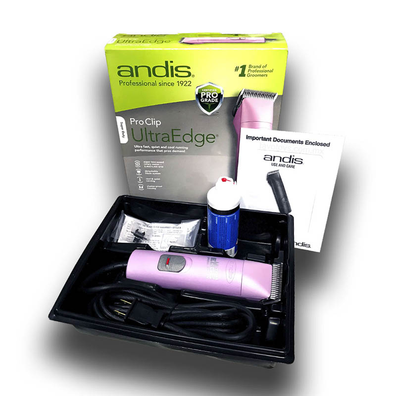 Maquina Andis Rasuradora Para Perros Rosa 2 Velocidades Estetica Canina Profesional Cortadora