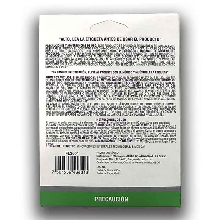 Collar Antipulga Para Gato Antigarrapata Fancy Pets 39 Cm 4 Pzas Collar Insecticida