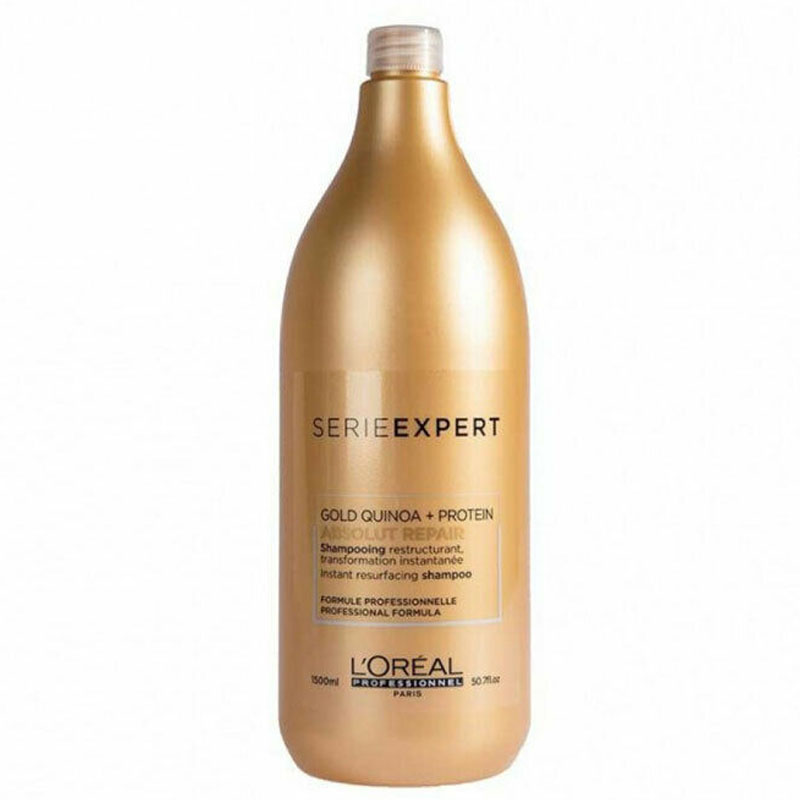 Loreal Serie Expert Absolut Repair Instant Resurfacing Gold Quinoa Shampoo 1500 Ml