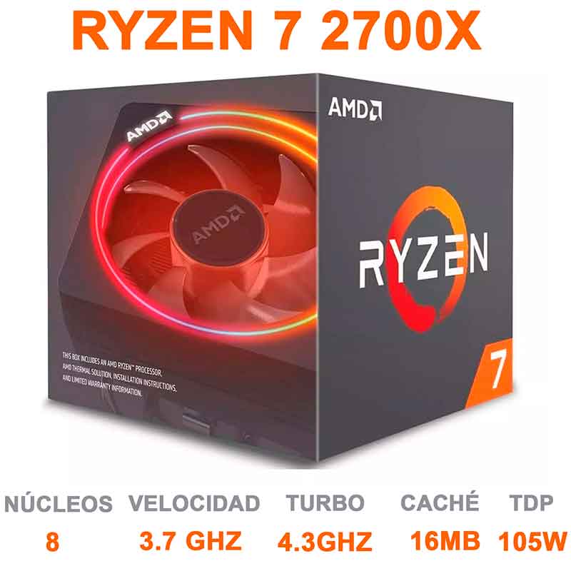 AMD Ryzen 7 2700X 8C 3.7GHz 16MB AM4 DDR4-2933 105W 中古 - 中古