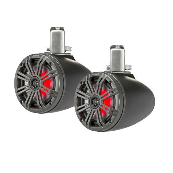 Bocinas Marinas De Torre Kicker 45kmtc65 Luz Led 6.5pulg Rgb