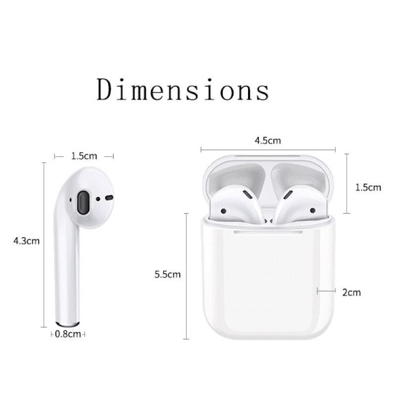 Nuevos Audifonos Bluetooth tipo Airpods i12 TWS MINI TOUCH Cargador Magnético