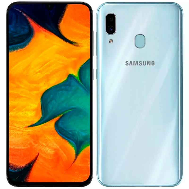 Celular SAMSUNG Galaxy A30 4GB 64GB Octa Core Android 9.0 Dual Sim Blanco