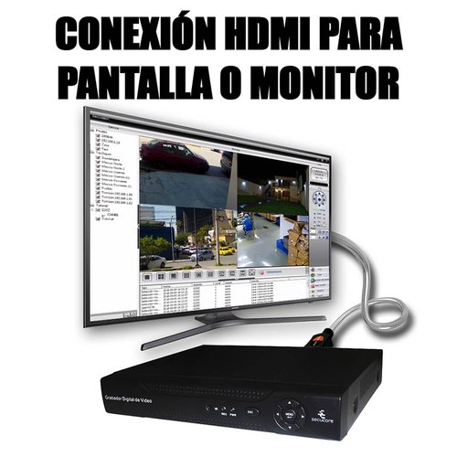Kit Cctv Video Vigilancia 8 Cámaras IP HD 720p 1 Megapixel NVR Seguridad Circuito Cerrado