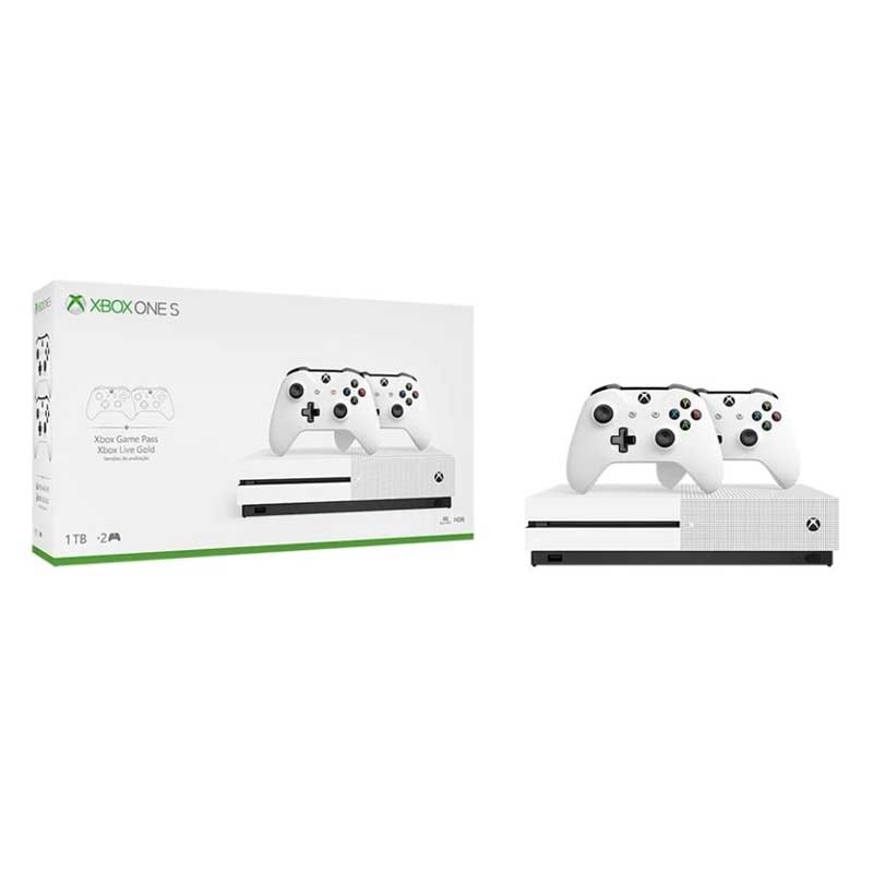 Consola Xbox One S 1 Tb Con 2 Controles