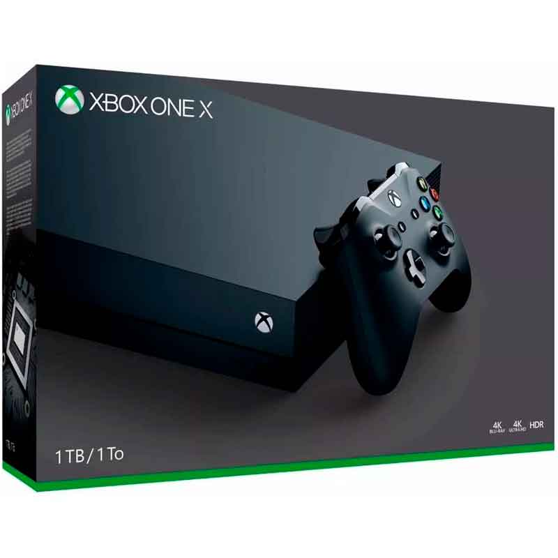 Consola XBOX ONE X Microsoft Standard Edition 1TB HDR 4K Ultra HD Blue-ray 