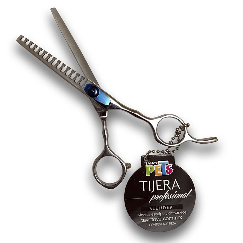 Tijeras Para Estetica Canina Kit  De 3 Pzas Recta Blender Entresacado Peluqueria De Perros