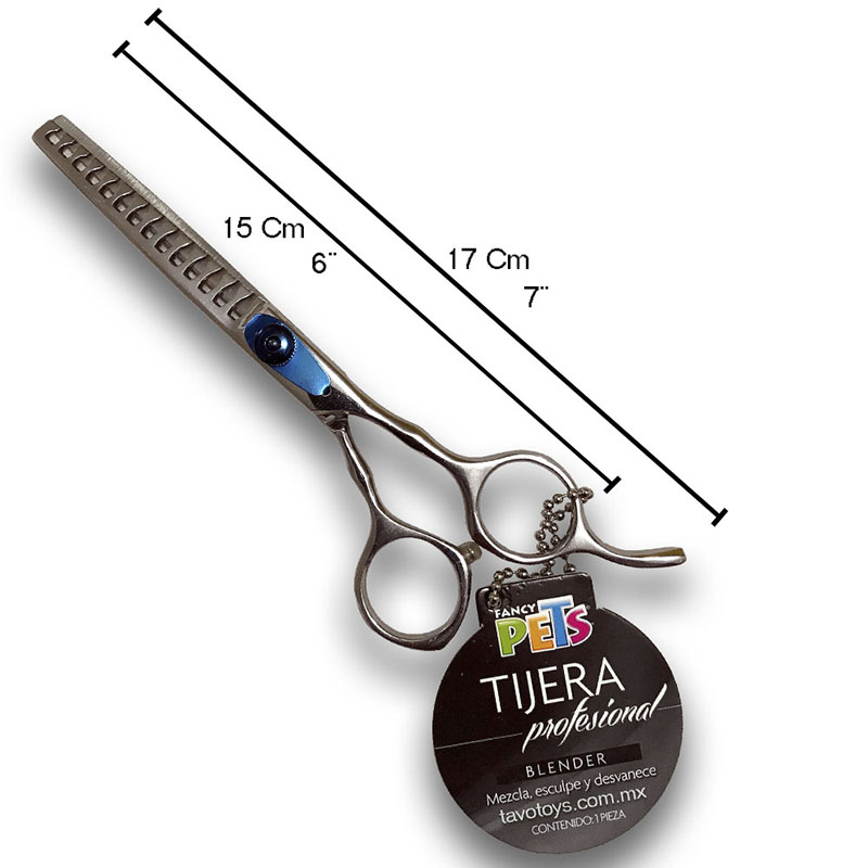 Tijeras Para Estetica Canina Kit  De 3 Pzas Recta Blender Entresacado Peluqueria De Perros