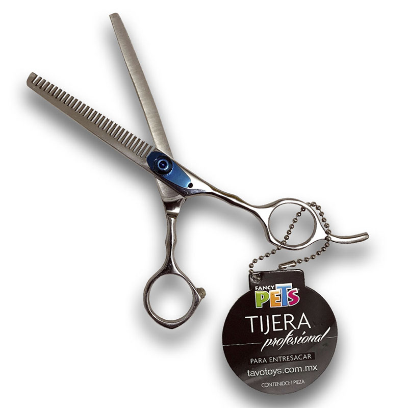 Tijeras Para Estetica Canina Kit  De 3 Pzas Recta Blender Entresacado Peluqueria De Perros