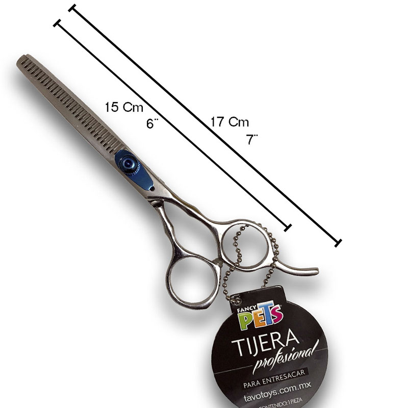 Tijeras Para Estetica Canina Kit  De 3 Pzas Recta Blender Entresacado Peluqueria De Perros