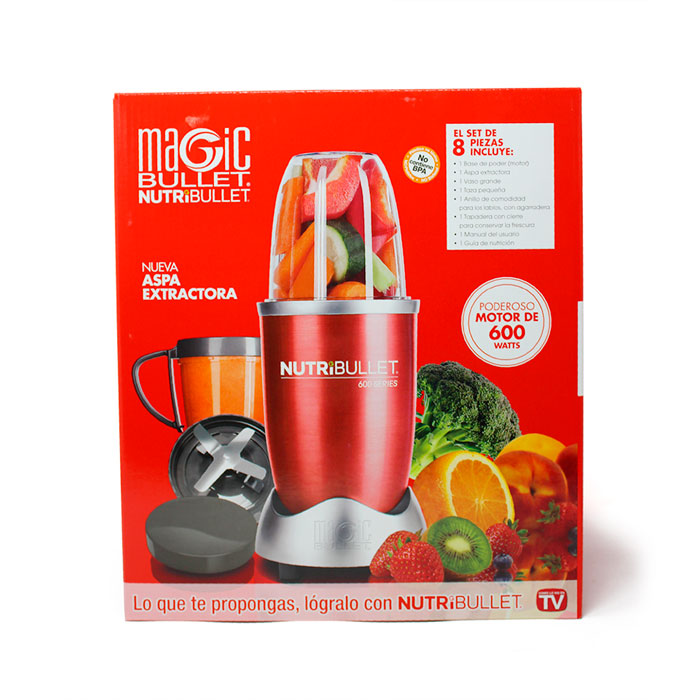 Nutribullet Magic Bullet 600 W Rojo con Accesorios 101126