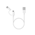 Cable De Datos Mi 2-in-1 Usb Cable Micro Usb To Type 100 cm Blanco 