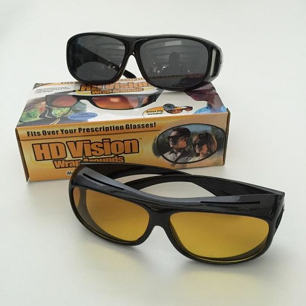 Lentes - gafas Hd Vision Wrap Around 2 Piezas