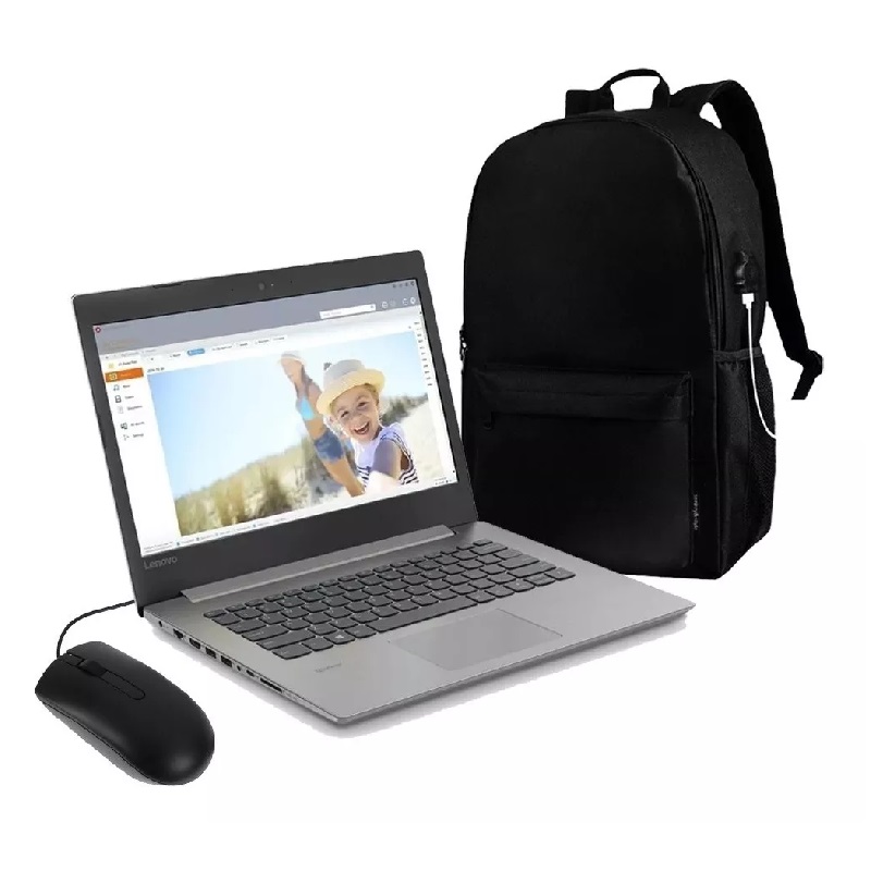 Laptop Lenovo Ideapad 330-14ast 4GB RAM 500GB AMD A4 14" NUEVA + Mochila + Mouse