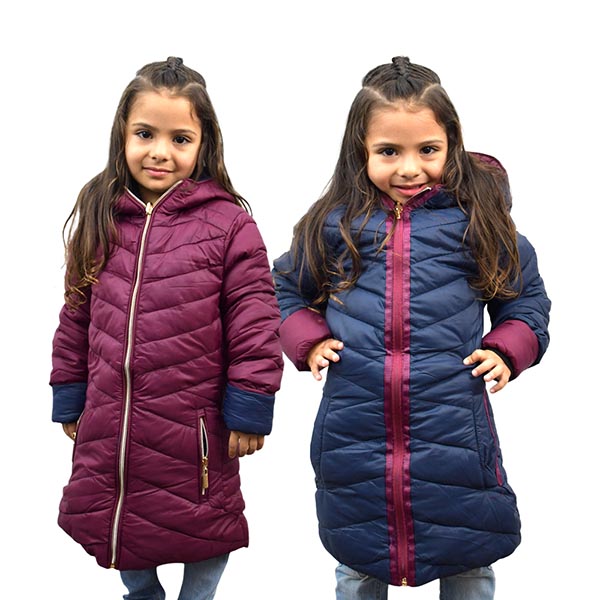 Chamarra Corta Para Niña Silver Spoon Reversible Camelia 003