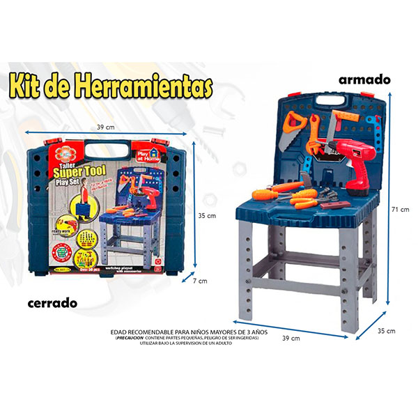 Hf Kit Herramienta Juguetes Construcción 7033 Didáctico Niño